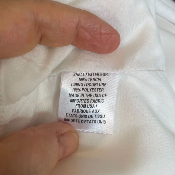 Milly White Sleeveless Sheath‎ Dress Size 8 Exposed Black Zipper Detail LWD EUC - Picture 4 of 5